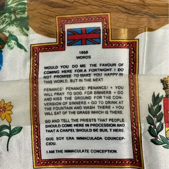 Lourdes Et La Grotte Scarf J. Mico Sancho multicolored - Picture 5 of 10